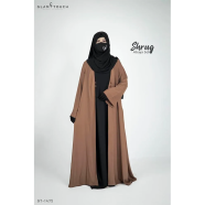 Glam Touch Premium 3 Part Shrug Abaya Set image