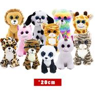 Dimpy Stuff Premium PP Big Eyes Animals Soft Toy Assortment 20 CM image