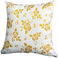 Premium Cotton Cushion Cover Gold Sparkle 20x20 Inch image