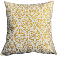 Premium Cotton Cushion Cover Gold Sparkle 18x18 Inch image