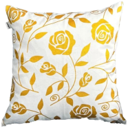 Premium Cotton Cushion Cover Gold Sparkle 14x14 Inch - 79356 icon