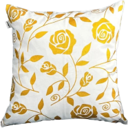 Premium Cotton Cushion Cover Gold Sparkle 20x20 Inch image