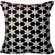 Premium Cotton Cushion Cover Silver Sparkle 20x12 Inch image