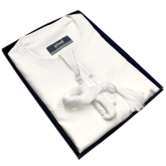 Premium Emirati Kandura Thobe in White Mint image