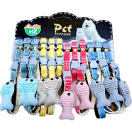 Premium Fish Design Cotton Embroidered Cat, Kitten and Small Dog Adjustable Collar (Any Colour) image