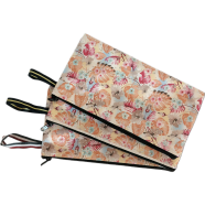 Premium Floral Rexine Pouch Multipurpose Uses Stationery and Others image