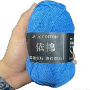 Premium Milk Cotton Yarn 4 Ply Crochet And Knitting Wool image