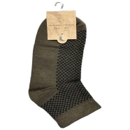 Premium Quality 95percent Cotton And 5percent Spandex Semi-long Socks (২ Pairs) image