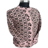 Premium Quality Free Size Short Cardigan Button-Down Knit Sweater For Ladies image