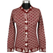 Premium Quality Free Size Short Cardigan Button-Down Knit Sweater For Ladies image