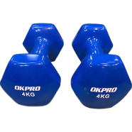 Premium Quality OK PRO 4Kg Vinyl 1 Pair - Blue image