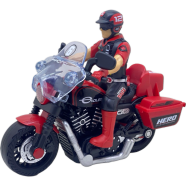 Premium Quality Red Police Motorcycle For Kids image