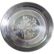 Premium Quality Stainless Steel Lunch Plate Big Size image