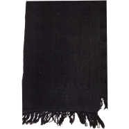 Premium Quality woolen Muffler For Men's and Women's - Black icon