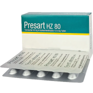 Presart HZ 80 mg, 12.5 mg Tablet 10's Strip image