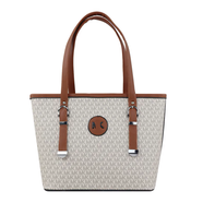 Printed Tote Handbag - MKPT01 (Off White)