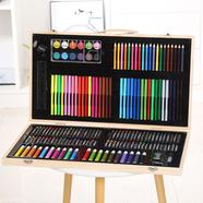 Professional Art Set 180 Pieces Deluxe Art Set in Wooden Case For Painting And Drawing Set Professional Art Kit icon