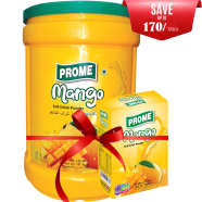 Prome Mango Powder Drink Can 2.25 Kg With Mango Powder Drink Box 250 gm (FREE) image