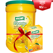 Prome Mango Powder Drink Can 600 gm With Mango Powder Drink Box 70 gm (FREE) image