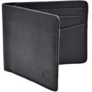 Prox High Quality Original Cow Leather Wallet Black image