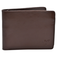 Prox High Quality Original Cow Leather Wallet Coffee image