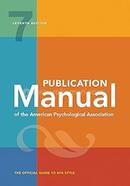 Publication Manual of the American Psychological Association image