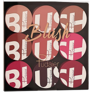 Pudaier 9 Colors Facial Blush Palette Highlighter Powder Cheek Rouge Contour Cosmetics image