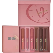 Pudaier Lipstick Set Long Lasting Liquid Moisturizing Non-fade Mist Lip Gloss 6 Color Lips for Women image