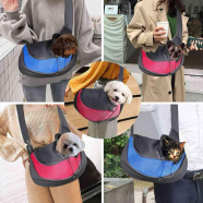 Puppy Cat Purse Carrier Lightweight Oxford Cloth Pet Shoulder Bag With Mesh Design For Small Dogs And Cat Multicolour 1Pcs image