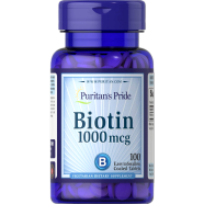 Puritan's Pride Biotin 1000 Mcg 100 Coated Tablets - 74312179617 image
