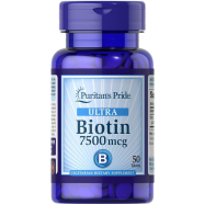 Puritan’s Pride Biotin 7500 mcg – 50 Capsules -338749001 image