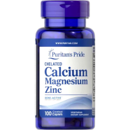 Puritan’s Pride Chelated Calcium Magnesium Zinc 100 Tablets image