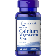 Puritan’s Pride Chelated Calcium Magnesium Zinc 100 Tablets image
