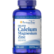 Puritan’s Pride Chelated Calcium Magnesium Zinc 250 Tablets image
