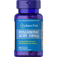 Puritan’s Pride Hyaluronic Acid 100 mg Capsules 60 Count image