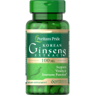 Puritan's Pride Korean Ginseng Standardized 100 mg 60 Capsules -325992686 image
