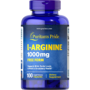 Puritan's Pride L-arginine 1000mg - 100 Capsules -312601403 image