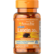 Puritan’s Pride Lutein 20 mg With Zeaxanthin 60 Softgel image