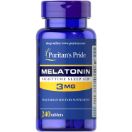Puritan's Pride Melatonin 3mg 240 Tablets - 74312179044 image