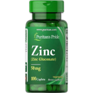 Puritan’s Pride Zinc 50mg 100 Tablets image