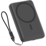 QCY 10000mAh 22.5W Fast Charging Mini Power Bank with Built-in Cable image