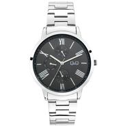 Q And Q Black Dial Watch For Women image