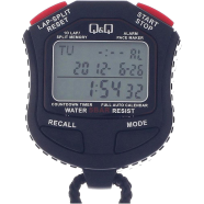 Q And Q Black Digital Stop Watch - HS45J003Y 