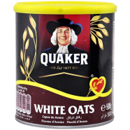 Quaker Quick Cooking White Oats Tin 500gm image