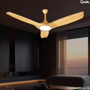 Qulik Aerovane UL 52 Inch Silent ABS Blade Remote Under Light Ceiling Fan image