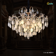 Qulik Decorative Luxury Crystal LED Pendant Chandelier Light image