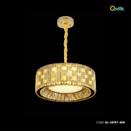 Qulik Gold Radiance Luxury LED Crystal Chandelier Light image