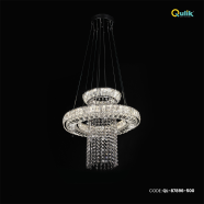 Qulik Modern Chandelier Decorative Hanging 2-layer LED Ceiling Light image