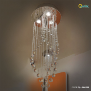 Qulik Modern Chandelier Decorative Hanging Dynamic Sound Shape LED Ceiling Light image
