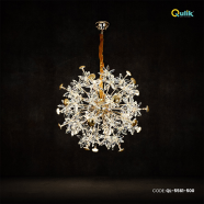 Qulik Modern Luxurious Crystal Ball Round Chandelier image